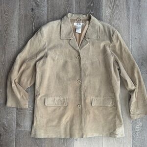 Classic Suede Tan Women's Blazer